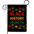 Ornament Collection 13 x 18.5 in. Black History Month Garden Flag with Support Cause Double-Sided  Vertical Flags OR583676